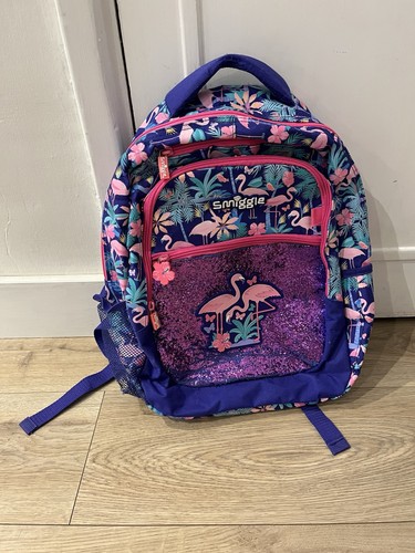 Smiggle flamingo glittery back - flamingo,